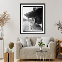 Historic Framed Print, Chas. M. Nash, Washington woodworking & Geo. Francis Williams,  17-7/8" x 21-7/8"