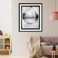 Historic Framed Print, Original building, Wash. Loan & Trust Co.,  17-7/8" x 21-7/8" Historic Framed Print, Original building, Wash. Loan & Trust Co.,  17-7/8" x 21-7/8"