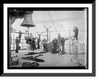 Historic Framed Print, Signal deck, U.S.S. No. Dakota,  17-7/8" x 21-7/8"