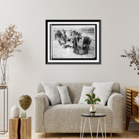 Wire engtanglements & French helmets, Vintage Wall Art
