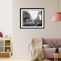 Historic Framed Print, Episcopal Theological Seminary, Seminary, Va. - 3,  17-7/8" x 21-7/8"