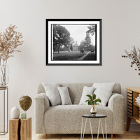 Historic Framed Print, Episcopal Theological Seminary, Seminary, Va. - 3,  17-7/8" x 21-7/8"