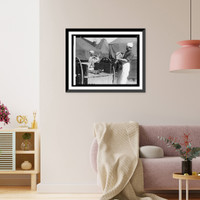 Historic Framed Print, Army kitchen - 2,  17-7/8" x 21-7/8"