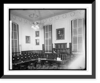 Historic Framed Print, Fairfax Court House, [Fairfax, Virginia] interior,  17-7/8" x 21-7/8"