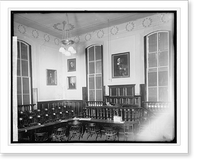 Historic Framed Print, Fairfax Court House, [Fairfax, Virginia] interior,  17-7/8" x 21-7/8"