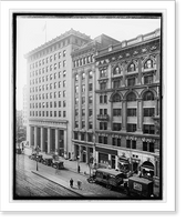 Historic Framed Print, Central Savings Bank bldg. Nat. Pub. Co.,  17-7/8" x 21-7/8"