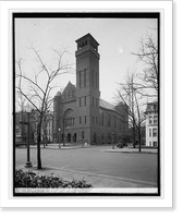 Historic Framed Print, First Baptist Church, 16th & Church St., [Washington, D.C.], 1927,  17-7/8" x 21-7/8"