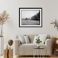 Historic Framed Print, Harry Wardman Co., old house, Water & M, S.W., [Washington, D.C.],  17-7/8" x 21-7/8"