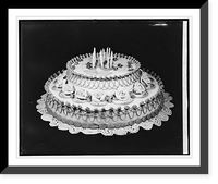 Historic Framed Print, Mrs. Arme cake,  17-7/8" x 21-7/8"
