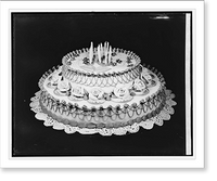 Historic Framed Print, Mrs. Arme cake,  17-7/8" x 21-7/8"