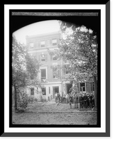 Historic Framed Print, Palmer house after bomb explosion,  17-7/8" x 21-7/8"