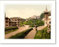 Historic Framed Print, Bad Alt-Schmecks lower part Tatra Austro-Hungary,  17-7/8" x 21-7/8"