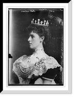Countess Powys, portrait bust, Vintage Print