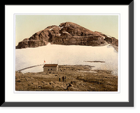 Historic Framed Print, Bambergerh&uuml;tte Mount Bo&egrave; Tyrol Austro-Hungary,  17-7/8" x 21-7/8"