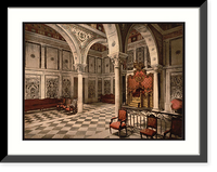 Historic Framed Print, Bardo tribunal chamber Tunis Tunisia,  17-7/8" x 21-7/8"