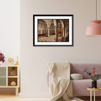 Historic Framed Print, Bardo tribunal chamber Tunis Tunisia,  17-7/8" x 21-7/8"