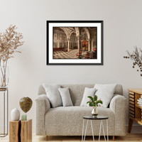Historic Framed Print, Bardo tribunal chamber Tunis Tunisia,  17-7/8" x 21-7/8"
