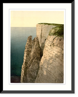 Historic Framed Print, Beachy Head from above Eastbourne England,  17-7/8" x 21-7/8"