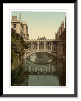 Historic Framed Print, Bridge of Sighs Cambridge England,  17-7/8" x 21-7/8"