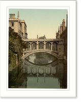 Historic Framed Print, Bridge of Sighs Cambridge England,  17-7/8" x 21-7/8"
