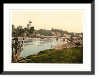 Historic Framed Print, The bridge II Chepstow England,  17-7/8" x 21-7/8"