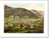 Historic Framed Print, Brixen general view I Tyrol Austro-Hungary,  17-7/8" x 21-7/8"