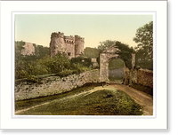 Historic Framed Print, Carisbrocke the castle Isle of Wight England,  17-7/8" x 21-7/8"