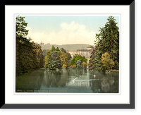 Historic Framed Print, Castle and Hercules Wilhelmshohe Cassel (i.e. Kassel) Hesse-Nassau Germany,  17-7/8" x 21-7/8"