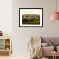 Historic Framed Print, Castle Douglas from Dunmuir Scotland,  17-7/8" x 21-7/8"