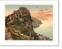 Historic Framed Print, Castle Rock in the Valley of Rocks Lynton and Lynmouth England,  17-7/8" x 21-7/8"