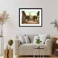 Historic Framed Print, The castle Homburg (i.e. Bad Homburg vor der H&ouml;he) Hesse-Nassau Germany,  17-7/8" x 21-7/8"