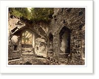 Historic Framed Print, Castle the chapel Goodrich England,  17-7/8" x 21-7/8"