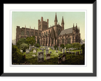 Historic Framed Print, The cathedral Chester England,  17-7/8" x 21-7/8"