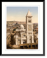 Historic Framed Print, Church of St. Saviour Jerusalem Holy Land,  17-7/8" x 21-7/8"