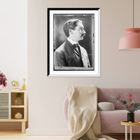 J.P. McGroarty, profile portrait, Antique Print