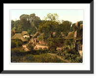 Historic Framed Print, Cockington Village Torquay England,  17-7/8" x 21-7/8"