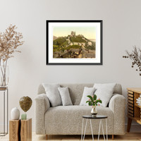 Historic Framed Print, Corfe Castle Corfe England,  17-7/8" x 21-7/8"