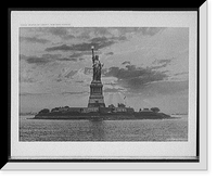 Historic Framed Print, Statue of Liberty, New York harbor - 3,  17-7/8" x 21-7/8"