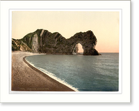 Historic Framed Print, Durdle Door Lulworth England,  17-7/8" x 21-7/8"