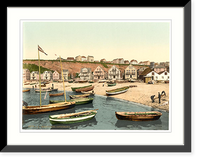 Historic Framed Print, East Beach Helgoland Germany,  17-7/8" x 21-7/8"