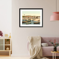 Historic Framed Print, East Beach Helgoland Germany,  17-7/8" x 21-7/8"