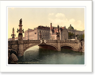 Historic Framed Print, Emperor Williams Bridge Berlin Germany,  17-7/8" x 21-7/8"