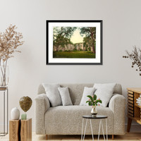Historic Framed Print, Exterior Netley Abbey England,  17-7/8" x 21-7/8"