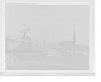 Historic Framed Print, Lafayette Statue, Lafayette Park, Fall River, Mass.,  17-7/8" x 21-7/8"