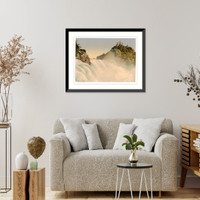Historic Framed Print, The Falls of the Rhine from the Rock Schaffhausen Switzerland,  17-7/8" x 21-7/8"