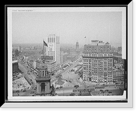 Historic Framed Print, The Heart of Detroit,  17-7/8" x 21-7/8"