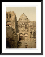 Historic Framed Print, The front of the Holy Sepulchre Jerusalem Holy Land,  17-7/8" x 21-7/8"