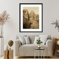 Historic Framed Print, The front of the Holy Sepulchre Jerusalem Holy Land,  17-7/8" x 21-7/8"