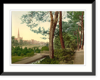 Historic Framed Print, The Gardens II Bournemouth England,  17-7/8" x 21-7/8"