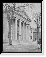 Historic Framed Print, Entrance to new probate house, Salem, Mass.,  17-7/8" x 21-7/8"